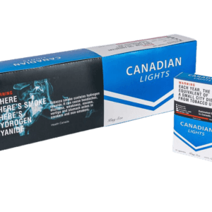 Canadian Light cigarette carton